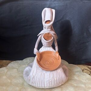 EMILIA PALOMBA EP SIGNED ITALIAN ART POTTERY SCULPTURE FIGURE WOMAN mcm londi